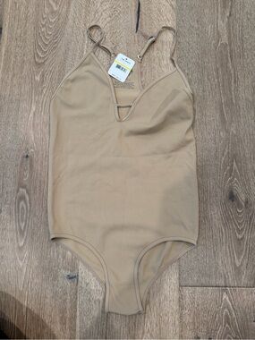 Free People Kids Beige One-Piece Bodysuit